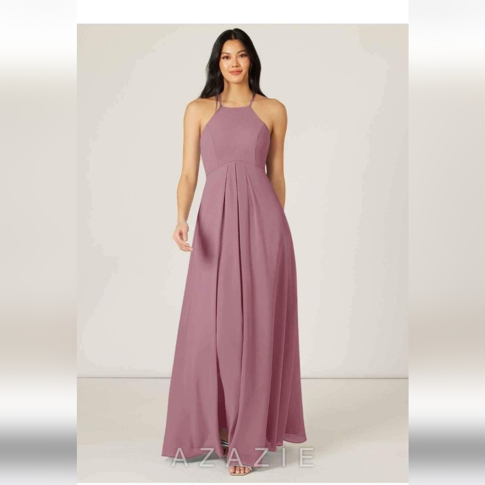 Azazie Vintage Mauve Bridesmaid Dress Size 6